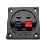 Square 2-Pin Speaker Cable Clamp Station 56x56mm
