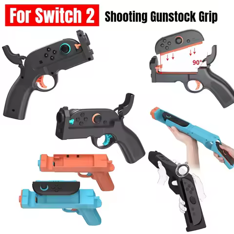 Shooting Gunstock Grip Small Handle Shooting Game Gun Stock Grip Hand Grip Motion Controller for Swi