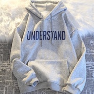 Áo hoodie nỉ bé trai Con Xinh hình in chữ UNDERSTANDthời trang thu đông cho bé từ 14kg-48kg