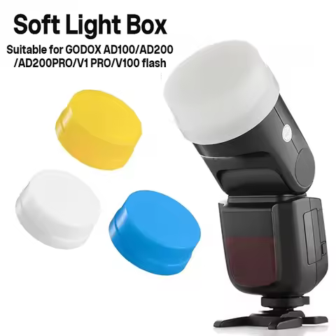 Lapgood V1-C V1-N V1-S V1-F V1-O V1-P Speedlite Flash White Blue Yellow Diffuser Soft Box Case for G