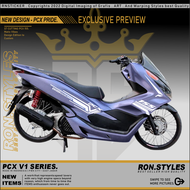 PCXV1 CUTTING STRIPING PCX 150 SIMPEL STRIPING VARIASI PCX HITAM PUTIH STIKER PCX 155 CUTTING STREPI