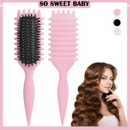 Curly Hair Brush Wheat Straw Bounce Curl Define Styling Brush Comb Shaping Curls Hair Tools