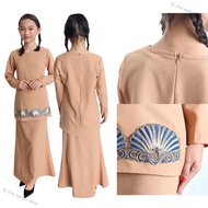 1 Crepe Ph Premium 3y-12y Kbk0016 Heavy Crepe Muslimah Baju Kurung Sedondon Budak Qi_One station Sto