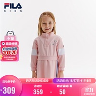 FILA斐乐童装儿童连衣裙2024小童女童针织连衣裙