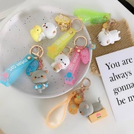 Peach and Goma Keychain