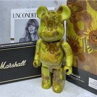 Bearbrick Statue With Yellow Flower 400%