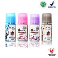 Mbk Deodorant Roll On 40 ML Deodorant/ Women's Body Odor Removal/ Mbk/ Mbk/ Pink/ Grey/ Purple/ Blue