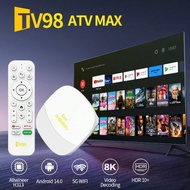 กล่องทีวี TV98 ATV Max Android 14 Allwinner H313 WiFi 6 BT 8K 4K AV1 Full HD เครื่องเล่นสื่อสมาร์ทที