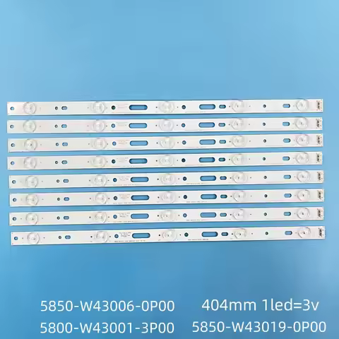 New LED Backlight strip 43E3000 43E3500 43E6000 E465853 5835-W43002-2P00 5800-W43001-3P00 VER01.00 0