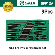 SATA 9 Pcs screwdriver set 09913A 5 Pcs linear screwdriver +4 Pcs cruciform screwdriver