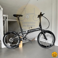 🏴 Fnhon Blast 22” 𝗠𝗥𝗧/𝗕𝘂𝘀-𝗳𝗿𝗶𝗲𝗻𝗱𝗹𝘆 14 Freebie 𝗟𝗶𝗴𝗵𝘁 Foldie Matte Black Folding Bicycle Foldable Bike Dahon Crius Fold