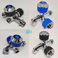 Double Branch Shower Faucet - Propeller Branch Faucet - Bathroom Branch Faucet - Swivel Branch Wall 
