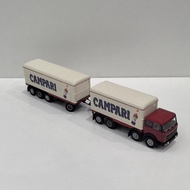 BREKINA 1/87 HO FIAT 691 Millepiedi Fire Water Truck Model Plastic 2 Section Out of Print Car Model