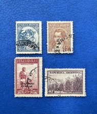 阿根廷郵票  紀念郵票4枚 1930-1950年代
