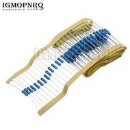 50pcs 1/2W Metal film resistor 1R~2.2M 100R 220R 330R 1K 1.5K 2.2K 3.3K 4.7K 10K 22K 47K 100K 100 22