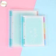 LOLLIPOP1 Loose Leaf Notebook Cover Candy Color A4 A5 B5 Student Frosted Plastic Handbook Office Sup
