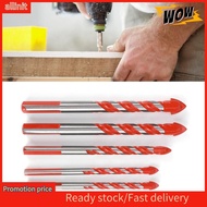 allinit 5 Piece Masonry Drill Bits  6 8 10 12 Mm HSS Tile Concrete Brick Glass Plastic Wood Bit Set 