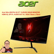 ACER NITRO ED270U S3 / ED270US3 27" CURVED GAMING MONITOR ( 27" VA WQHD / 1MS / 180HZ / FREESYNC / H