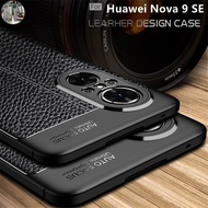 NC Leather Texture Phone Case For Huawei Nova 9 SE 9SE Nova9 Pro Nova9SE Plain solid color Bumper Sh