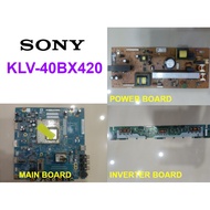 SONY LCD TV KLV-40BX420 Power Board APS-284 Main Board MT66_PA S0102-2 Inverter Board SSI400_10B01