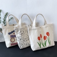 Korean Version Portable Lunch Bag Small-Capacity Lunch Box Bag Cute Mommy Outing Tote Bag Working Tote Bag