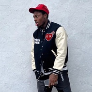 HUMAN MADE x KAWS VARSITY JACKET聯名款潮流街頭愛心猿人頭棒球服夾克外套