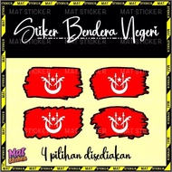 STIKER BENDERA NEGERI DI MALAYSIA - BRUSH STYLE KELANTAN