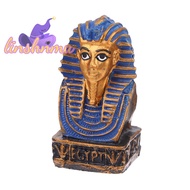 [LinshnmuS] Egyptian King Pharaoh Figurine Statue Ancient Sculpture Collectible Mythoy Miniature Figure Egypt Dollhouse Decor [NEW]