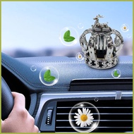 Car Aroma Diffuser Solar Operated Crown Perfume Diffuser with Scent Oil Automobile Aroma Diffusers Decorative Car phdsg