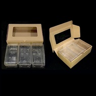 dus jendela mika packaging 3 toples cookies ukuran 350 gram isi 3