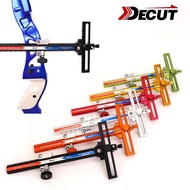 Decut Archery Bow Sight Aluminum Alloy Recurve Bow Sight Micro Adjust Optical Fiber Bow and Arrow Accessories BASHA-RE