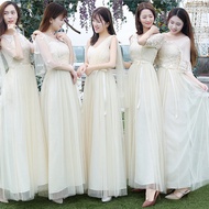 [MOMO Bridal Wedding Dress] Champagne Bridesmaid Dress Long Bridesmaid Group Sister Dress Bridesmaid