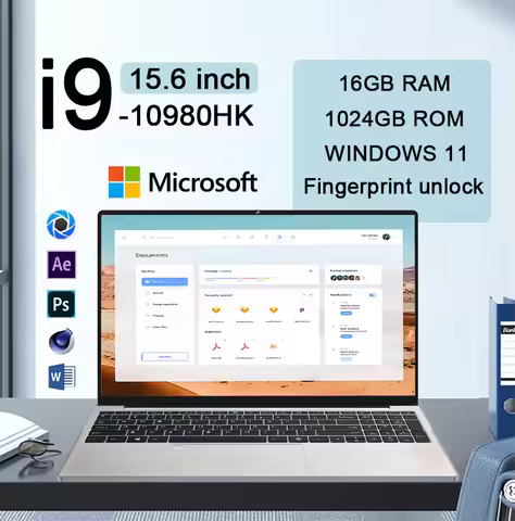 15.6" HD IPS laptops Intel Core i9 10980HK laptop devices for games Windows 11 Pro notebooks gamer F
