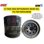 O-7315 OSK MITSUBISHI 4D30 OIL FILTER ME014838