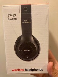 🛍️即時或即日交收🔥P47 5.0 +EDR 無線wireless headphone 耳機適合返工返學辦公室打機省位可摺疊多用途耐用黑色必買100%未開