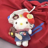 Cute Kitty Cat Ice Cream Plush Doll Ornaments Hello kt Cat Bag Cute Pendant Doll Bag Hanging yy261.5