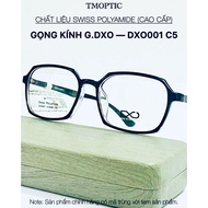 G.DXO DXO001 C5 eyeglass frames – Stylized hexagonal shape, high quality Unisex Swiss Polyamide