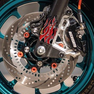 Fire Pattern Sticker For Front Shock Cylinder Giono Decoration Giorno