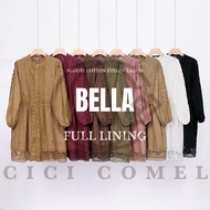BLOUSE LABUH COTTON EYELET BELLA FULL LINING CICI COMEL