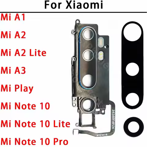 Back Camera Glass For Xiaomi Mi A1 A2 Lite A3 Play Note 10 Pro Lite Rear Back Camera Glass Lens with