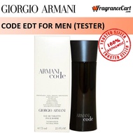 Giorgio Armani Code EDT for Men (75ml Tester) Eau de Toilette Black [Brand New 100% Authentic Perfume/Fragrance]