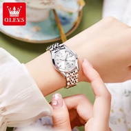 New style⊙【100% original】OLEVS Jam tangan wanita Jam tangan bercahaya Fashion Noble Elegant Jam tang