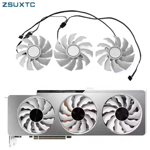 T129215SU 87mm 82mm 4pin RTX3080 Cooling Fan for GIGABYTE GeForce RTX 3070Ti 3080 Ti 3090 VISION OC
