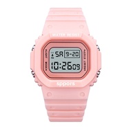 Digital Watch Fashion Stainless Steel Gold Ladies Waterproof Wrist Watch for Women Men