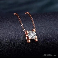 Bubble Au750 Water Shell Single Pendant Jewelry 18K Taurus Head Wholesale Gold Diamond Pendant Neckl