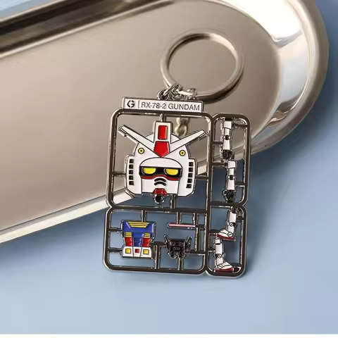 GUNDAM Animation Game Peripheral Toys Metal RX-78 FREEDOM Metal Pendant Keychain Exquisite decoratio