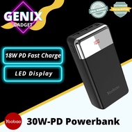 [100% Original] 30W-PD Yoobao Powerbank 30000mAh Micro/TypeC/iPh Input 3 Outputs 18W PD Fast Charge 