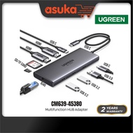 Ugreen USB-C Docking Station 11-in-1 & 10-in-1 Hub CM639 - USB-C,HDMI,VGA,RJ45,TF CARD,SD CARD,USB3.