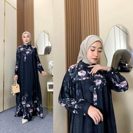 gamis motif - nicci dress - Coco nicci Premium | gamis lebaran modis mewah elegan busui kekinian vir