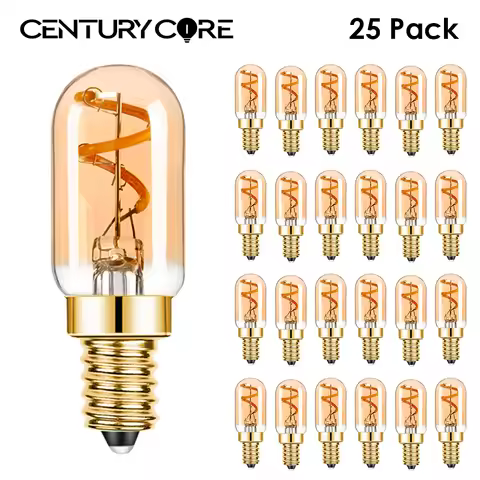 Dimmable T22 E14 Led Bulb 220V 1.5W Edison Spiral Filament Lamp Warm White Salt Lamps Retro Night Li